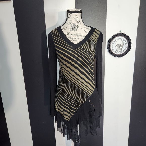 Dolcezza Tops - Gothic Steampunk Lace Tpp